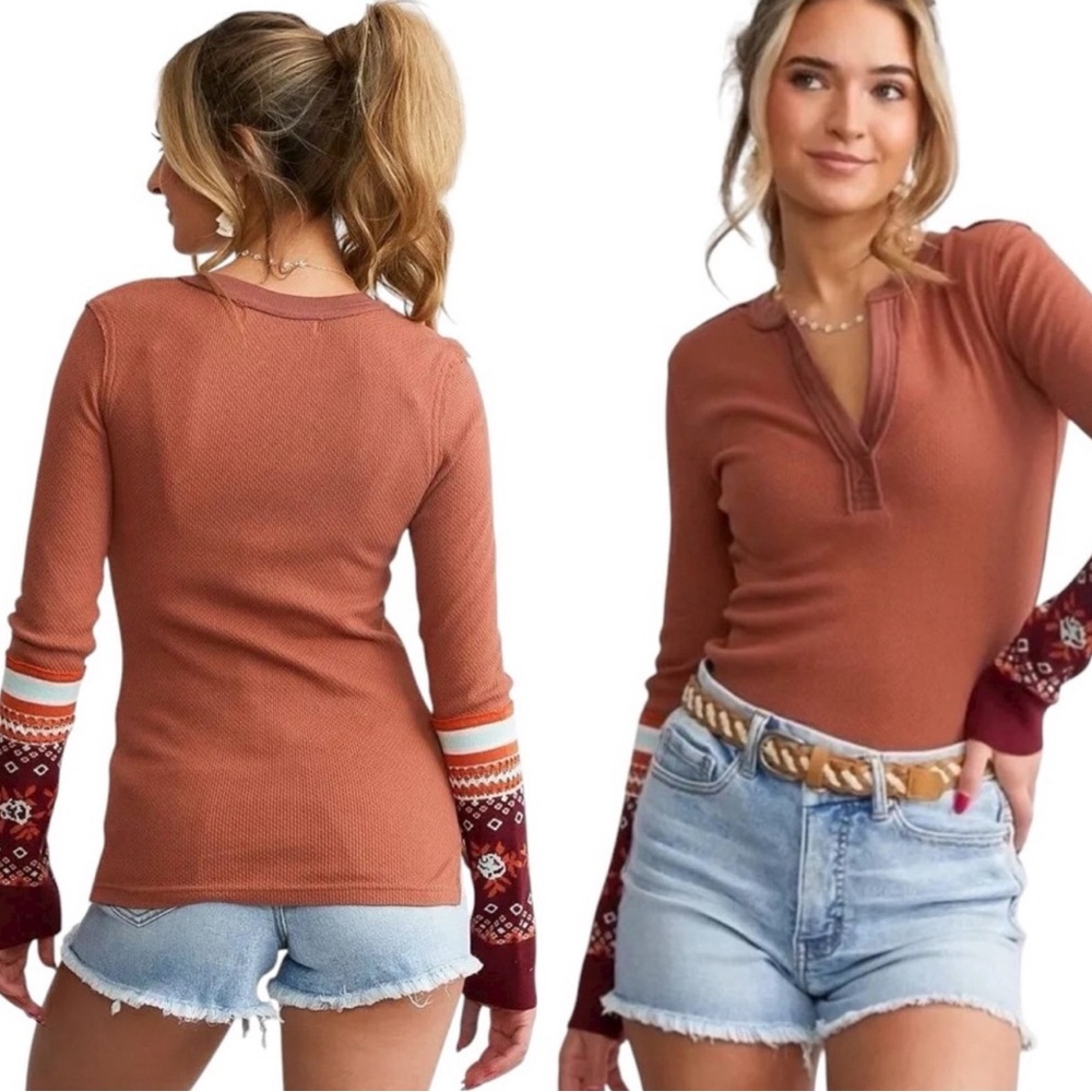 Free People Women's Mikah Layering Cuff Shirt Autumn
Combo S